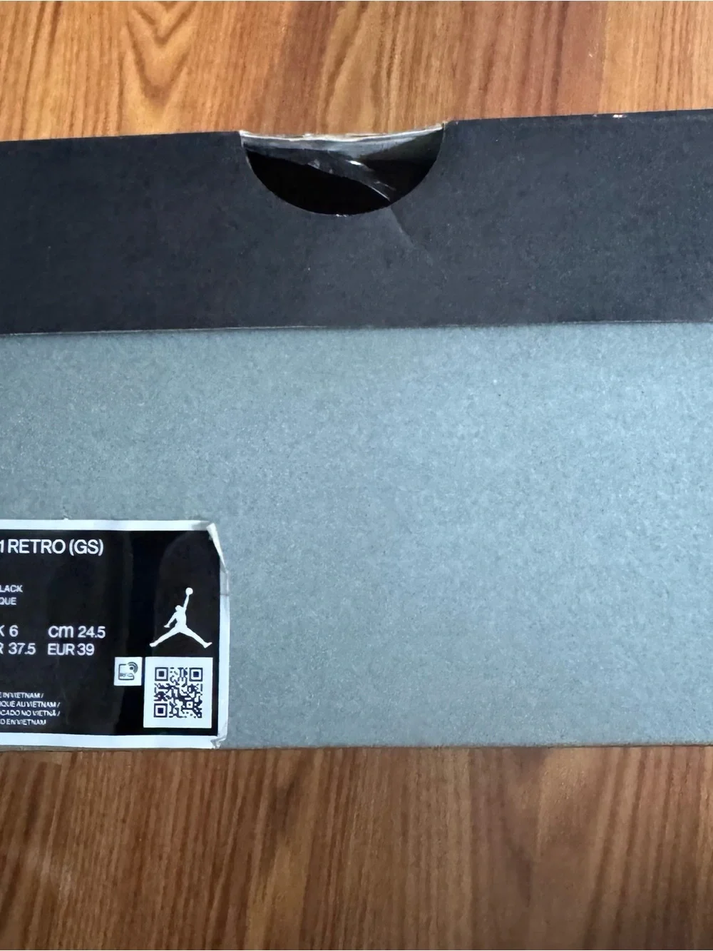 Jordan Kids Black, White & Gold High-Top Basketball Sneakers